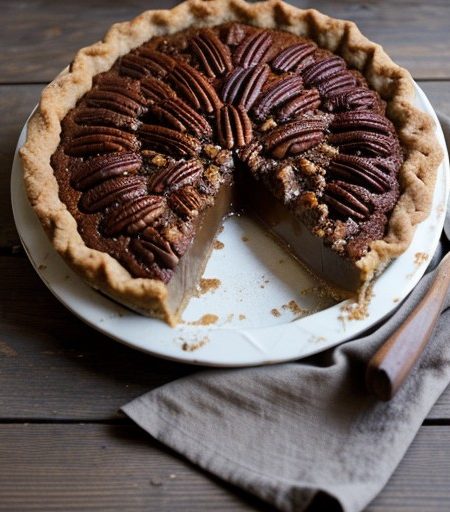The Ultimate Caramel Chocolate Pecan Pie recipe image