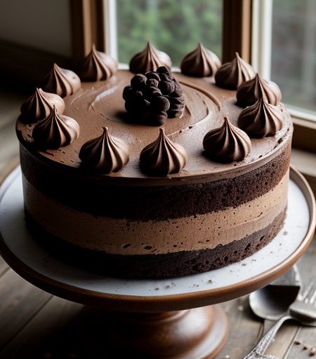 The Ultimate Chocolate Mousse Cake recipe image