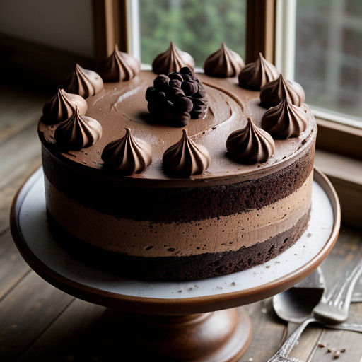The Ultimate Chocolate Mousse Cake recipe image