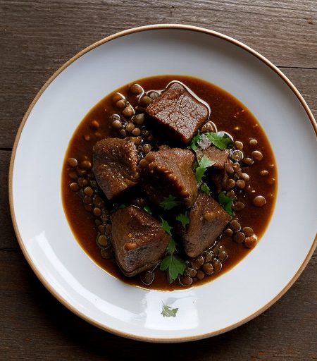 Thick Oxtail & Lentil Stew recipe image