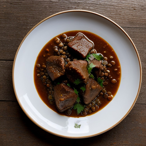 Thick Oxtail & Lentil Stew recipe image