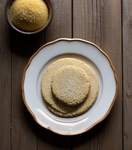 Thin Almond Saffron Cookies recipe image