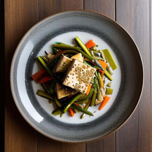 Thom Christopher's Wok-Sauteed Tofu and Vegetables recipe image