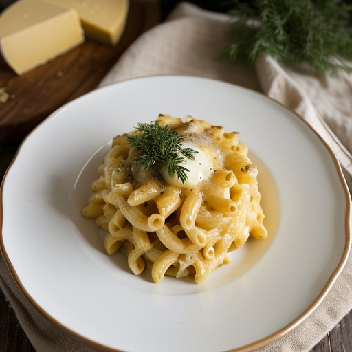 Three Cheese Baked Macaroni recipe image
