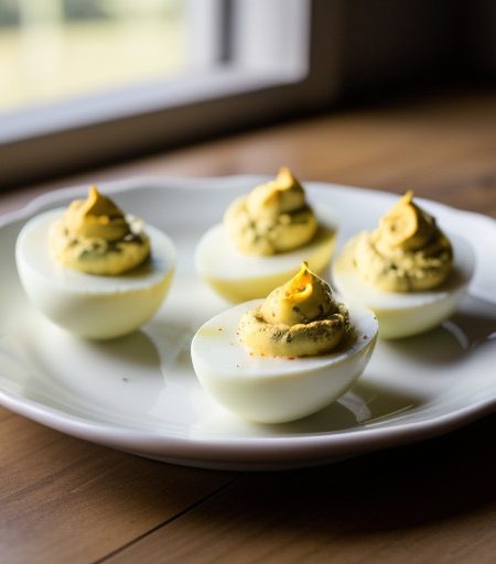 Three Cheese Deviled Eggs recipe image