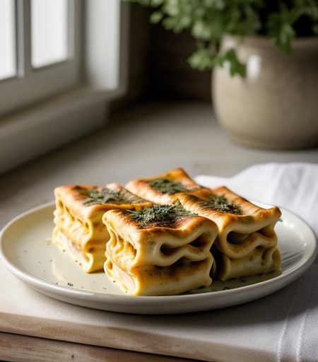 Three Cheese Lasagna Rolls recipe image