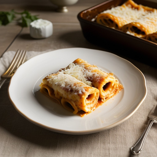 Three-Cheese Manicotti recipe image