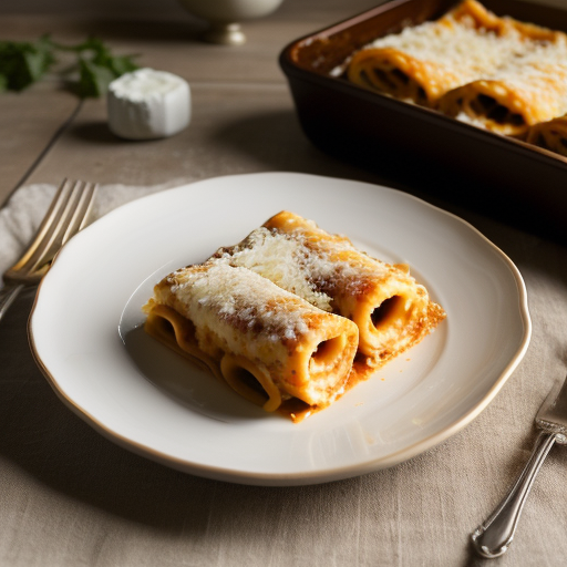 Three-Cheese Manicotti recipe image