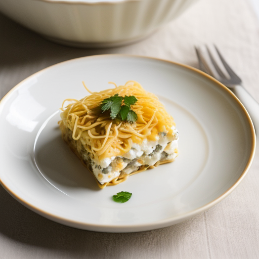 Three-Cheese Noodle Bake recipe image