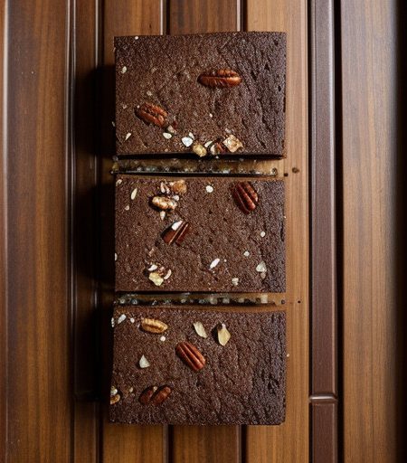 Three Chocolate Bark With Spiced Pecans and Dried Cherrie recipe image