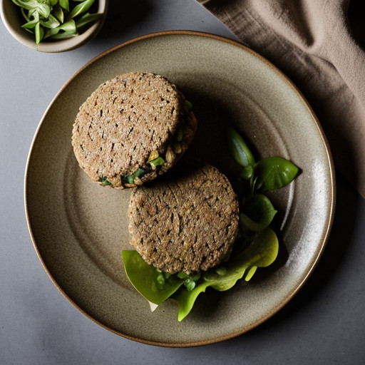Three Grain Vegetable Burger recipe image