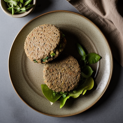 Three Grain Vegetable Burger recipe image