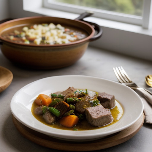 Three Meat Stew With Vegetables (Pichelsteine recipe image