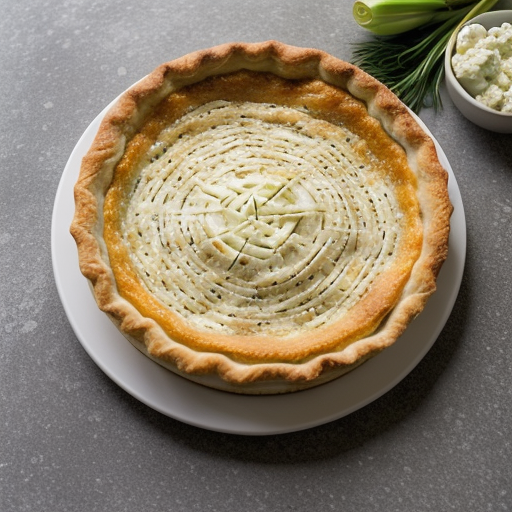 Three Onion Pie With Feta Cheese Robert recipe image