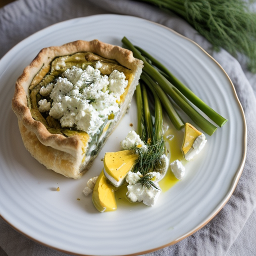 Three Onion Pie With Feta Cheese recipe image