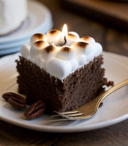 Toasted Marshmallow Cake recipe image