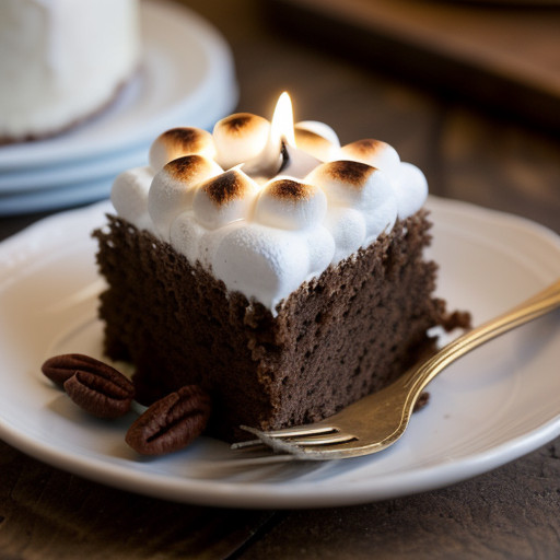 Toasted Marshmallow Cake recipe image