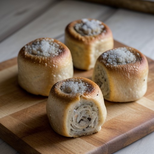 Toasted Mushroom Rolls recipe image