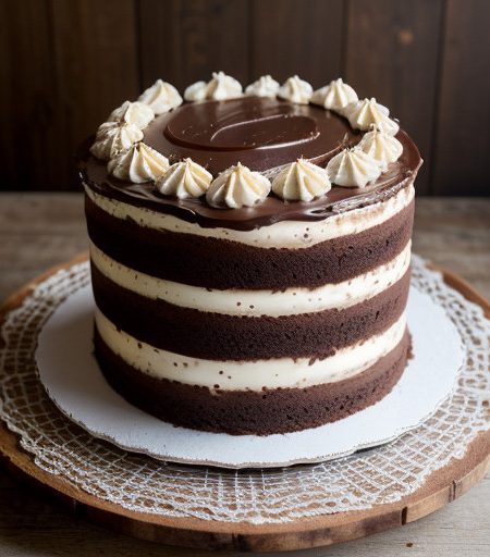 Toffee Ice-Cream Layer Cake recipe image