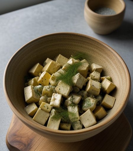 Tofu Potato Salad With Dill recipe image