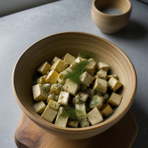 Tofu Potato Salad With Dill recipe image
