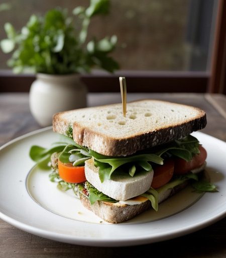 Tofu Provencal Club Sandwich recipe image