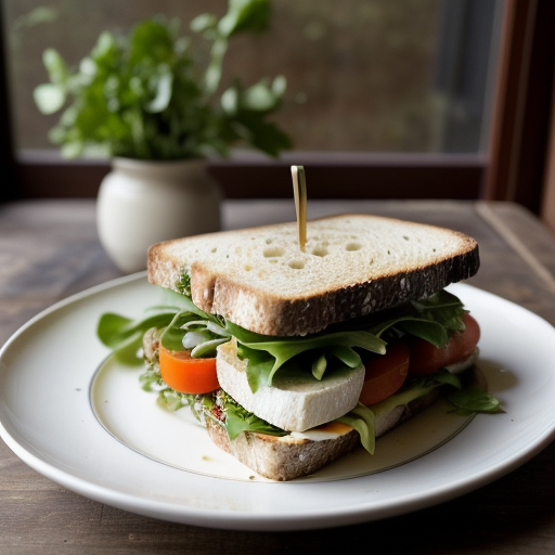 Tofu Provencal Club Sandwich recipe image