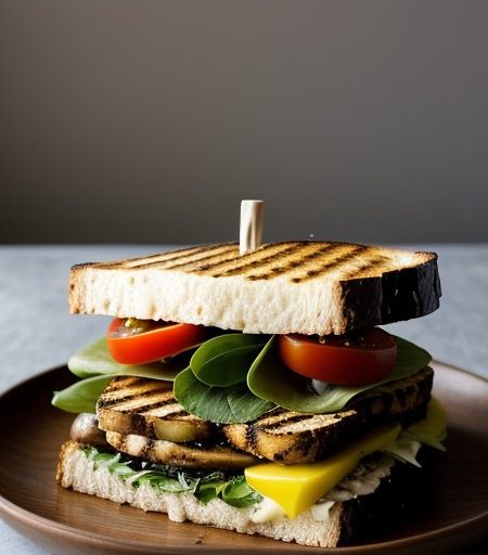 Tofu Provencal Club Sandwich recipe image
