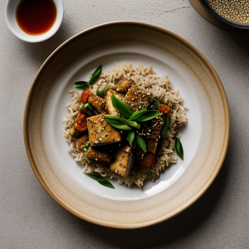 Tofu Rice Stir Fry recipe image