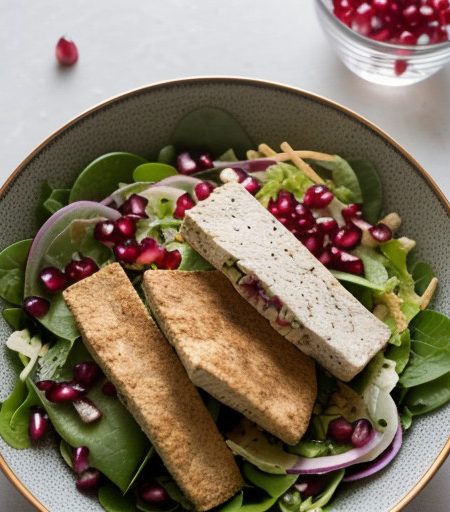 Tofu Salad Crunch Pitas recipe image