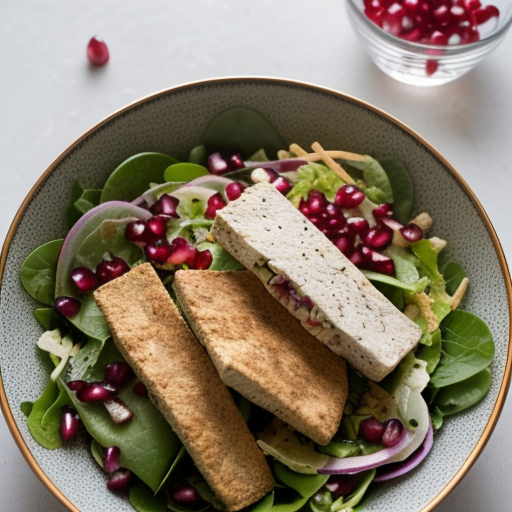 Tofu Salad Crunch Pitas recipe image