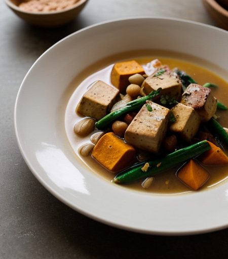 Tofu Stew With Sweet Potatoes recipe image
