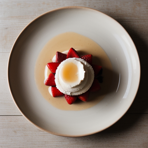 Tofu-Strawberry Dessert recipe image