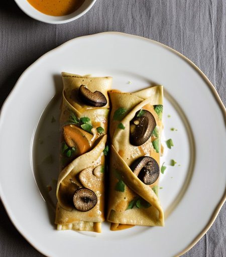 Tofu Vegetable Crepes recipe image