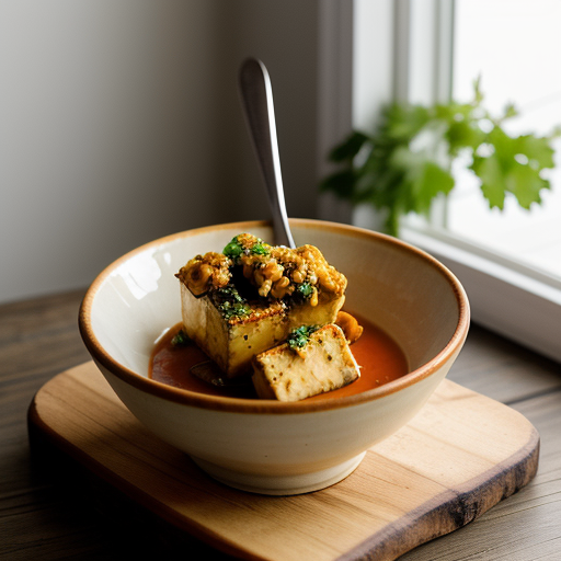 Tofu With Crab Sauce recipe image