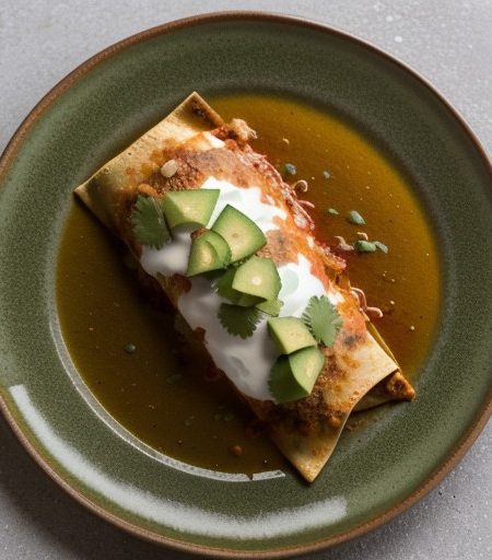 Tomatillo Chicken Enchiladas recipe image
