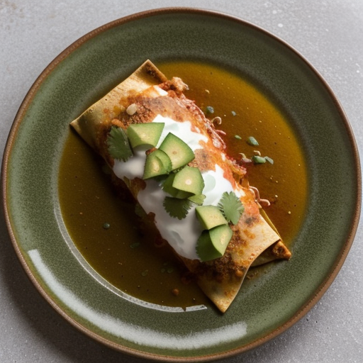 Tomatillo Chicken Enchiladas recipe image
