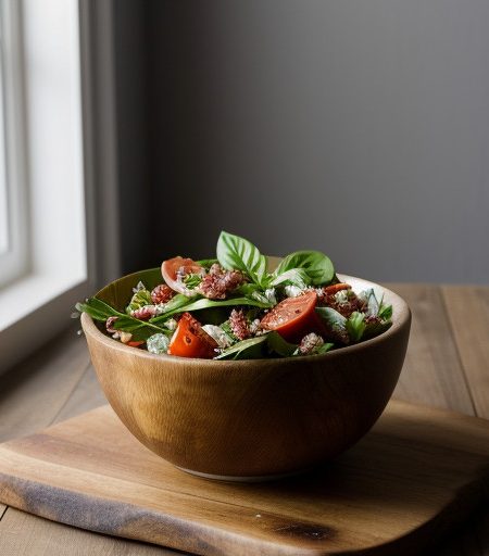 Tomato~ Basil & Bacon Salad recipe image