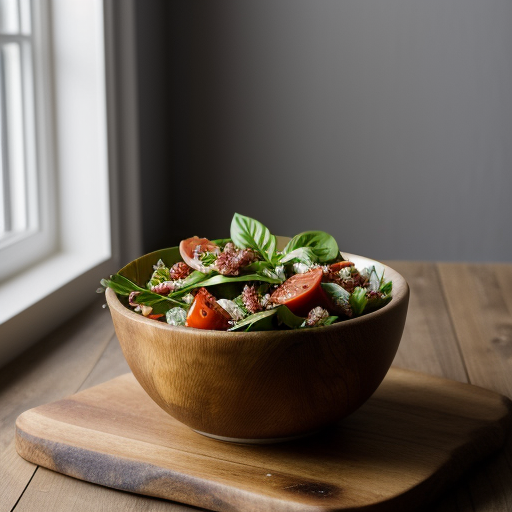 Tomato~ Basil & Bacon Salad recipe image