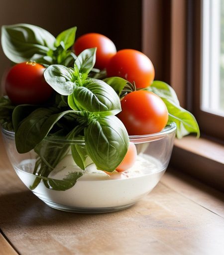 Tomato~ Basil~ & Mozzarella Salad recipe image