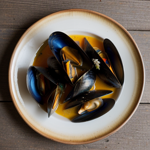 Tomato Basil Mussels recipe image