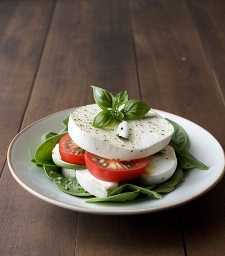 Tomato, Basil, and Mozzarella Salad recipe image