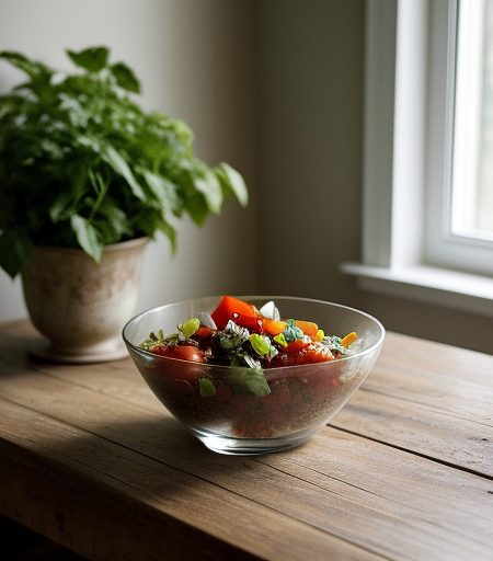 Tomato & Bell Pepper Salad recipe image