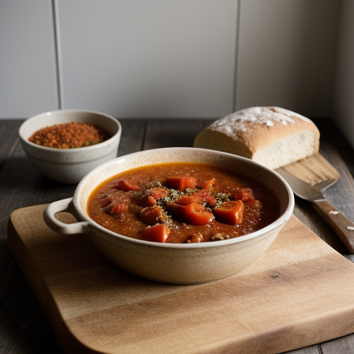 Tomato~ Bread & Pastina Stew recipe image