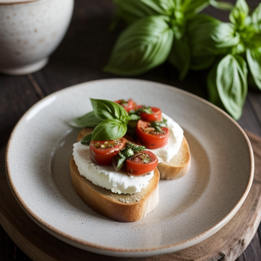 Tomato Bruschetta W/ Fresh Basil recipe image