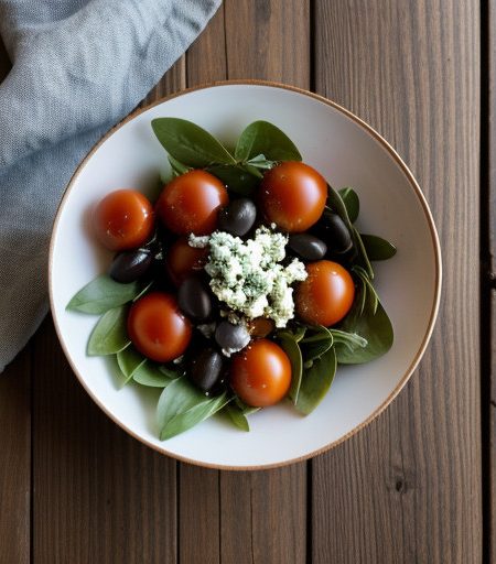 Tomato~ Caper~ Olive & Blue Cheese Salad recipe image