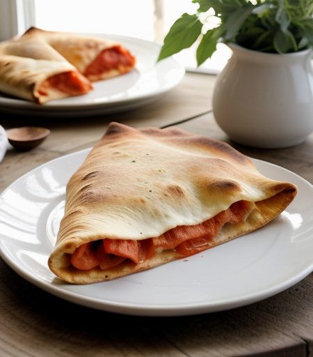 Tomato-Cheese Calzones recipe image