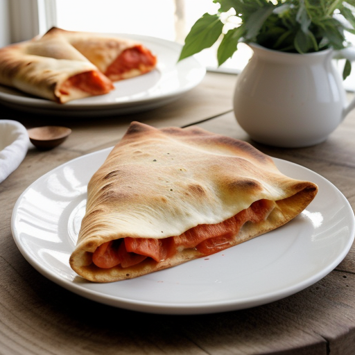 Tomato-Cheese Calzones recipe image