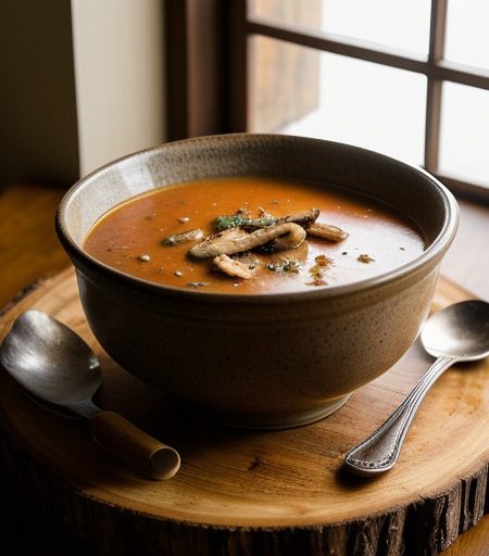Tomato~ Chicken~ & Mushroom Soup recipe image