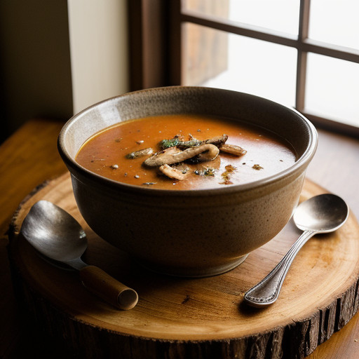 Tomato~ Chicken~ & Mushroom Soup recipe image